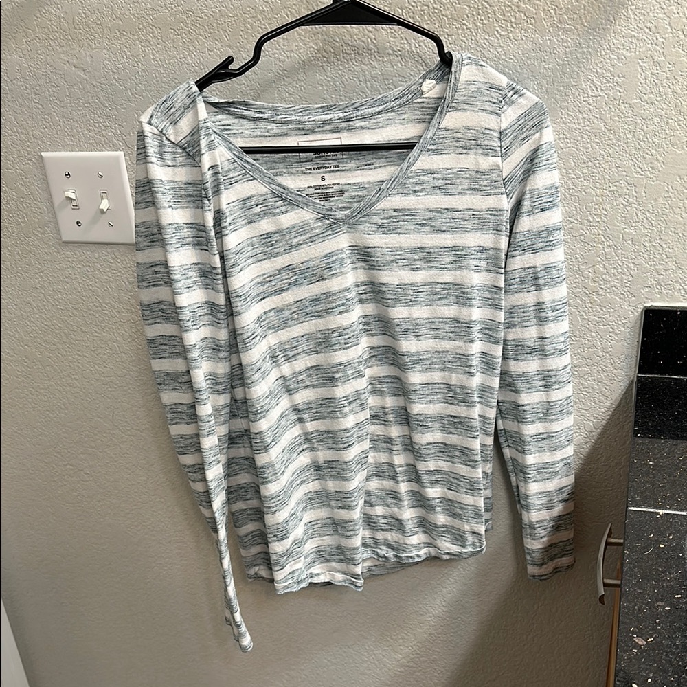 Striped Gray Women's Top